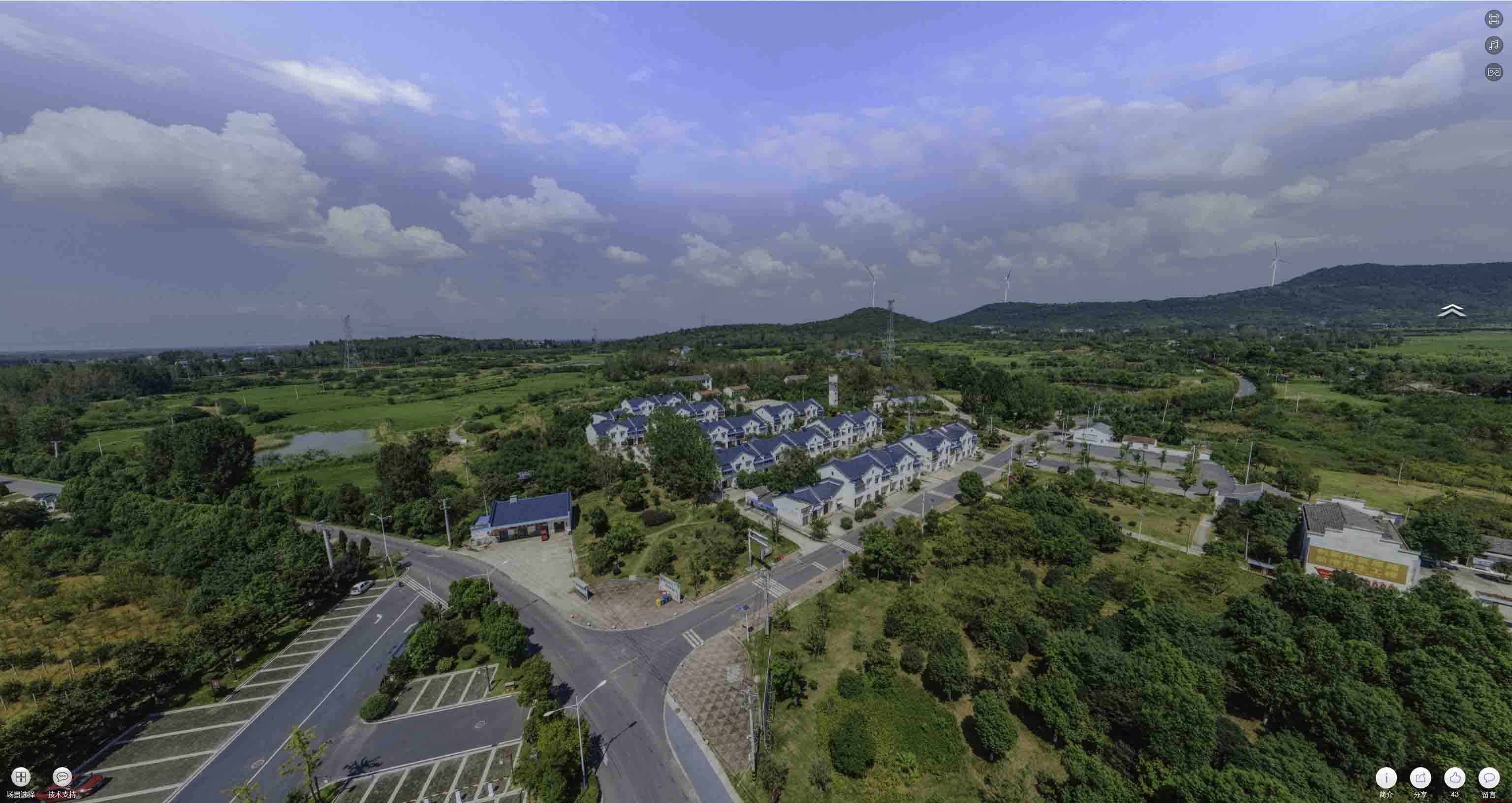 胡场镇360全景拍摄：记录生活每一刻的完整视角——在手绘地图中的创意应用
